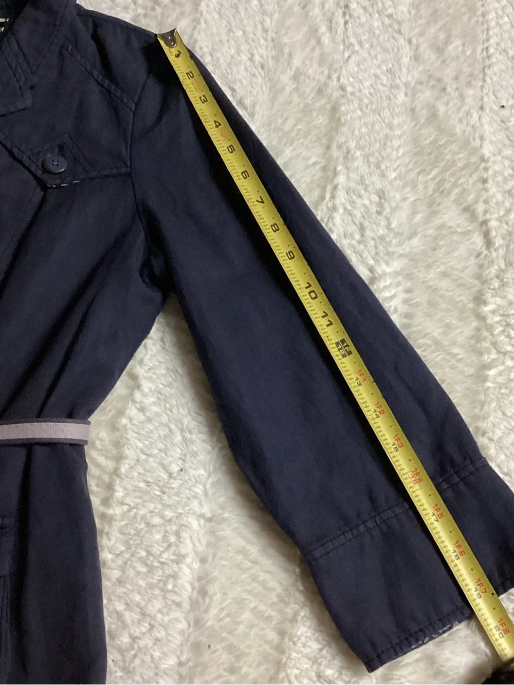 Women’s DaughtersOfThe Liberation Anthropology Navy Blue Cropped Utility Jacket